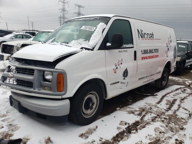 Salvage cars for sale from Copart Elgin, IL: 2001 Chevrolet Express G2