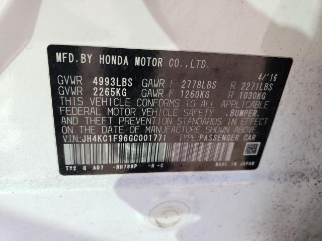 2016 ACURA RLX ADVANC - JH4KC1F96GC001771