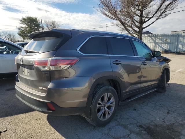 VIN 5TDJKRFH6ES037171 2014 Toyota Highlander, Xle no.3