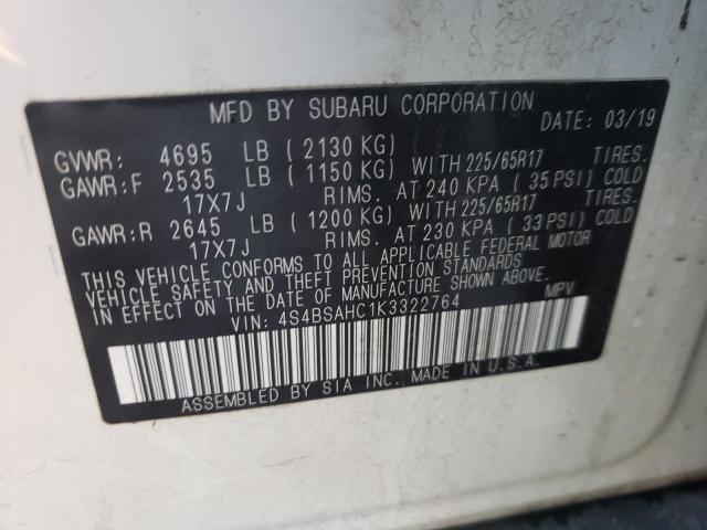 4S4BSAHC1K3322764 Subaru Outback 2.5i Premium