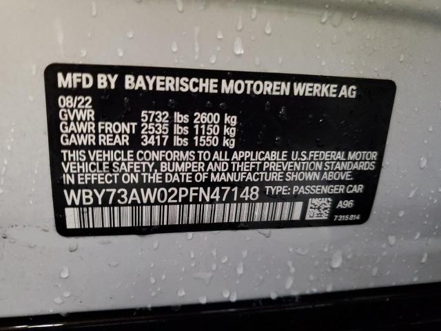 2023 BMW I4 EDRIVE4 WBY73AW02PFN47148