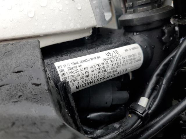 2018 YAMAHA YZFR3 A MH3RH15Y5JK004119