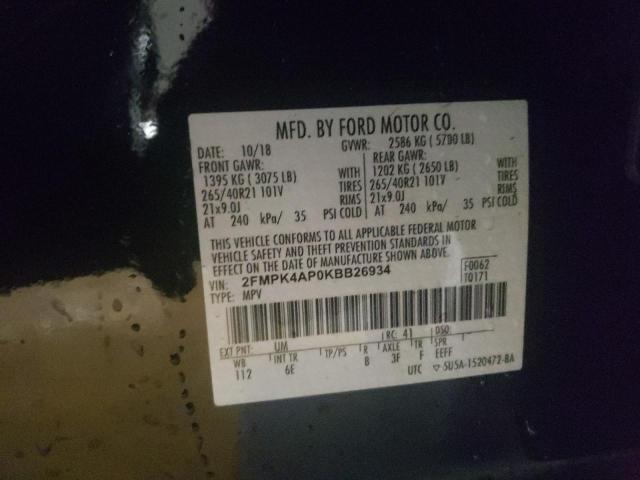 2019 FORD EDGE ST - 2FMPK4AP0KBB26934