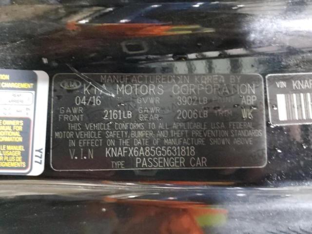 KNAFX6A85G5631818 KIA FORTE EX