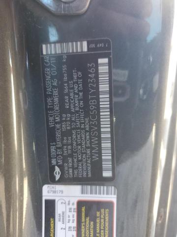 WMWSV3C59BTY23463 Mini COOPER S