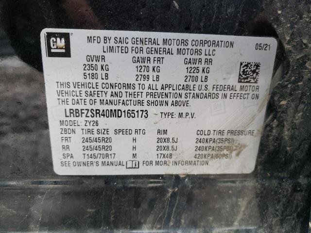 2021 BUICK ENVISION A - LRBFZSR40MD165173