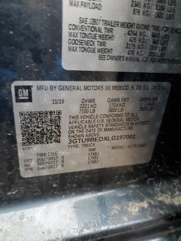 3GTU9BEDXLG197001 GMC Sierra K1500 Sle