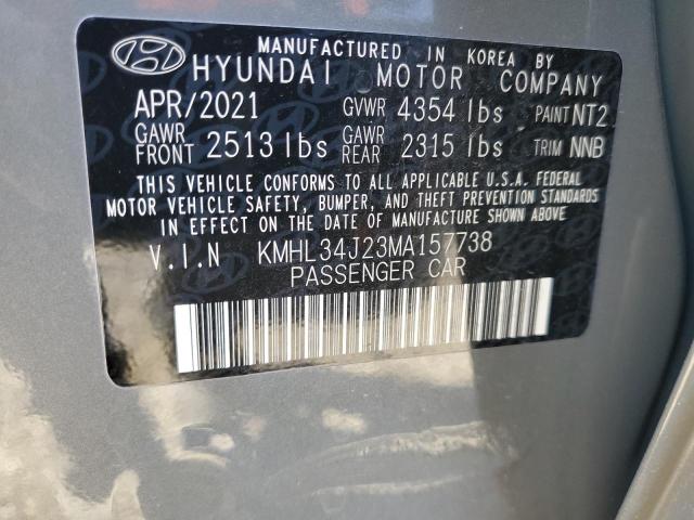 2021 HYUNDAI SONATA LIM - KMHL34J23MA157738