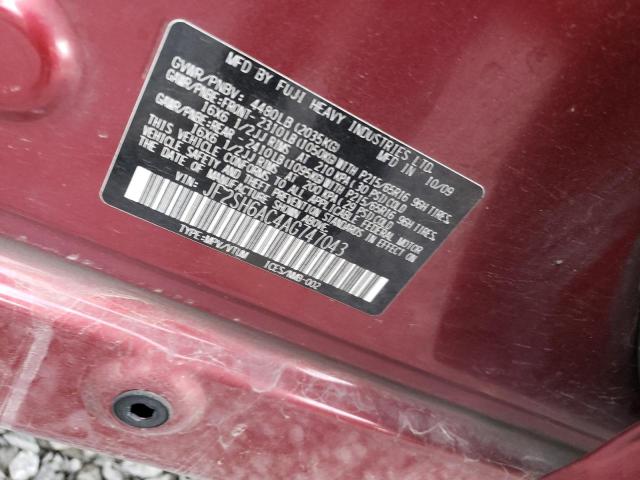 JF2SH6AC4AG747043 Subaru Forester 2.5x