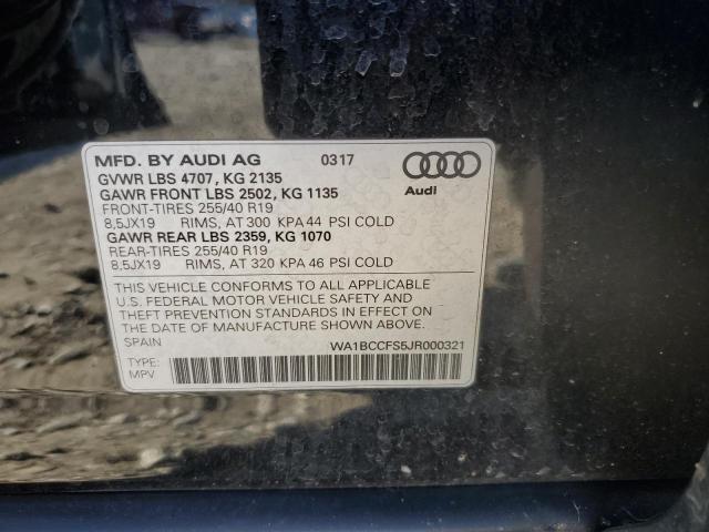 2018 AUDI Q3 PREMIUM - WA1BCCFS5JR000321