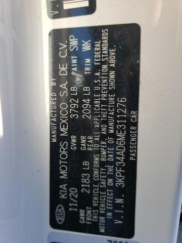 2021 KIA FORTE GT L - 3KPF34AD6ME311276
