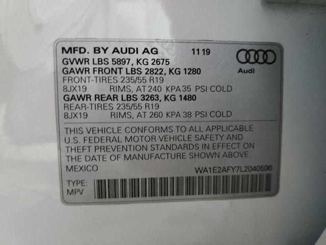 WA1E2AFY7L2040596 2020 AUDI Q5, photo no. 12