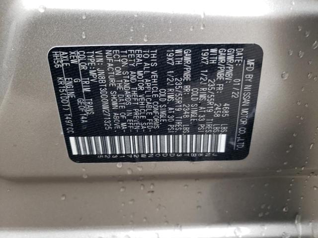 2022 NISSAN ROGUE PLAT JN8BT3DD0NW271325