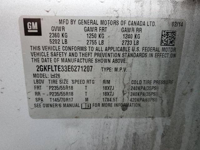 2GKFLTE33E6271207 GMC Terrain Slt
