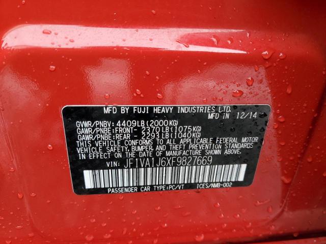 JF1VA1J6XF9827669 Subaru Wrx Limited