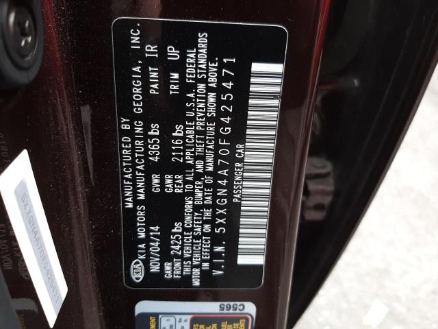 5XXGN4A70FG425471 KIA OPTIMA EX