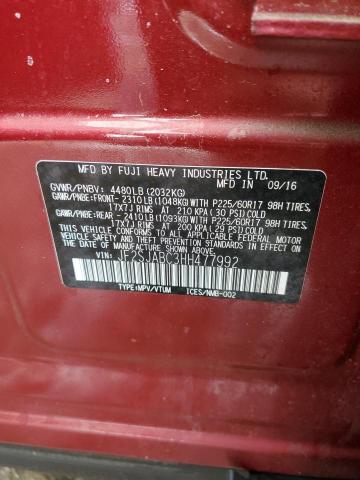 JF2SJABC3HH477992 Subaru Forester 2.5i