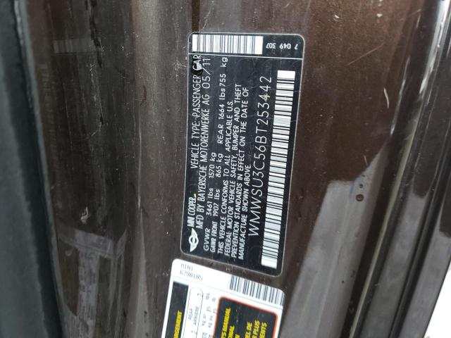WMWSU3C56BT253442 Mini Cooper