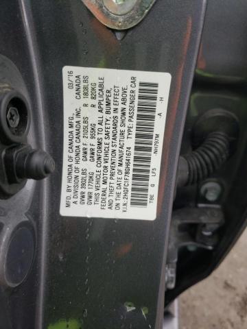 2016 HONDA CIVIC EXL - 2HGFC1F78GH641674