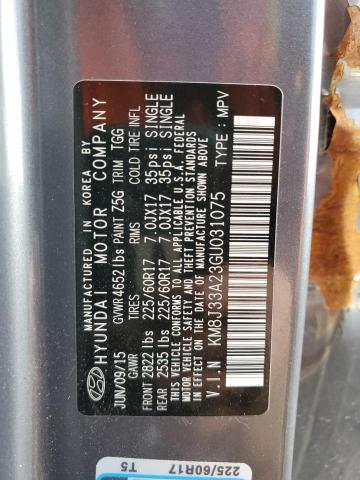 2016 HYUNDAI TUCSON LIM - KM8J33A23GU031075