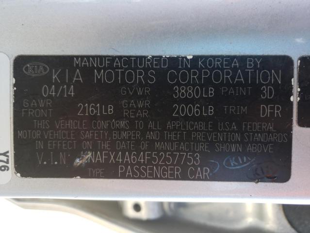 2015 KIA FORTE LX KNAFX4A64F5257753
