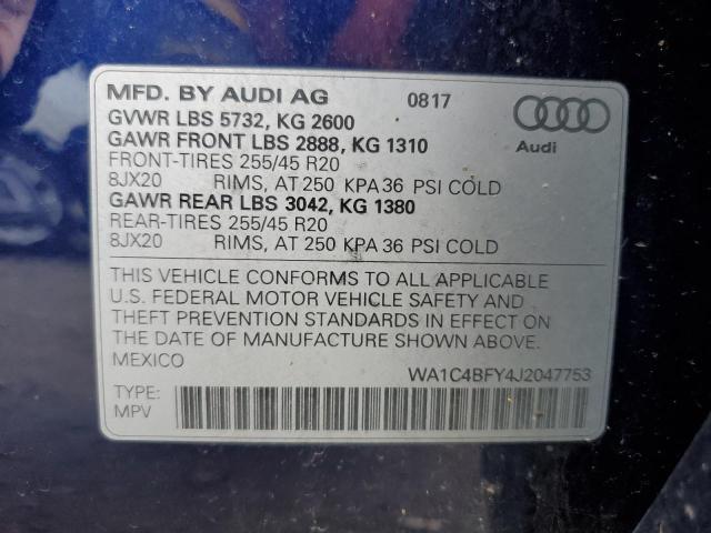 2018 AUDI SQ5 PRESTI WA1C4BFY4J2047753