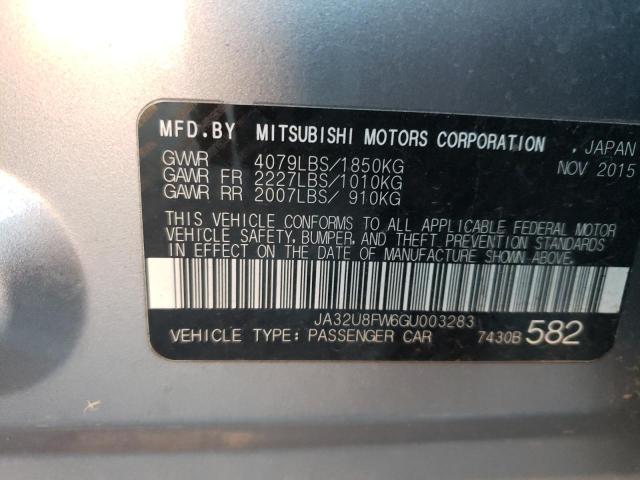 2016 MITSUBISHI LANCER GT JA32U8FW6GU003283