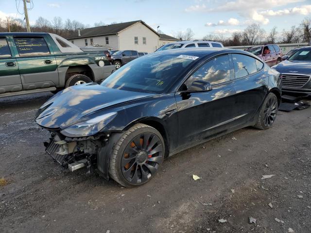 Salvage cars for sale from Copart York Haven, PA: 2022 Tesla Model 3