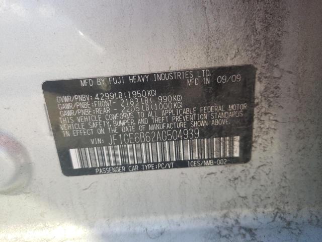 JF1GE6B62AG504939 Subaru Impreza 2.5i Premium