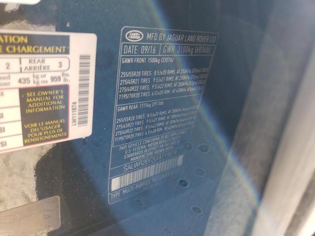 SALWR2EF3GA111874 Land Rover RANGEROVER