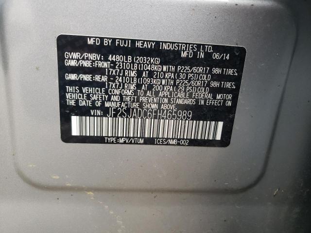 JF2SJADC6FH465989 Subaru Forester 2.5i Premium