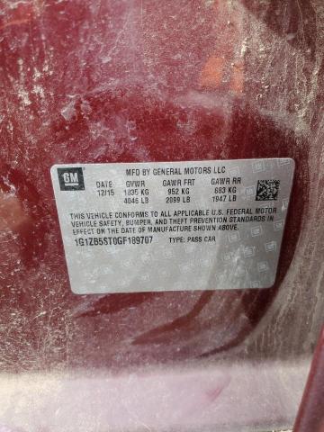 2016 CHEVROLET MALIBU LS - 1G1ZB5ST0GF189707