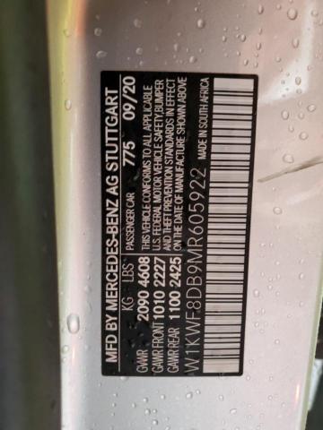 2021 MERCEDES-BENZ C300 - W1KWF8DB9MR605922