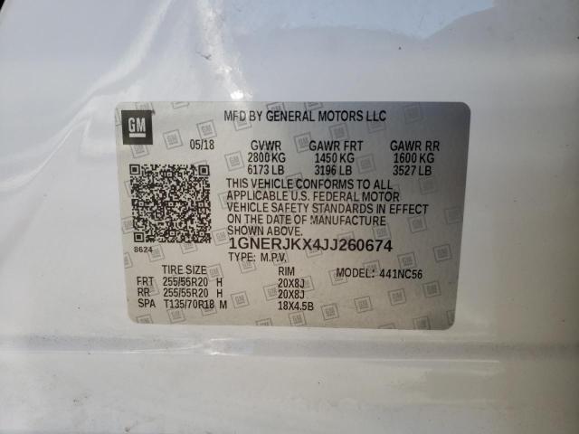 2018 CHEVROLET TRAVERSE R 1GNERJKX4JJ260674