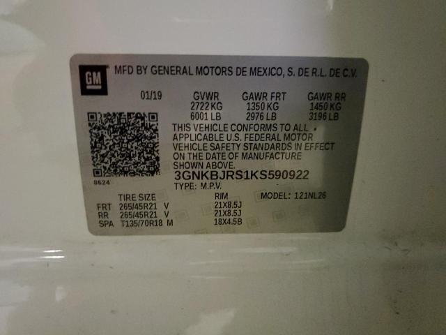 2019 CHEVROLET BLAZER RS - 3GNKBJRS1KS590922