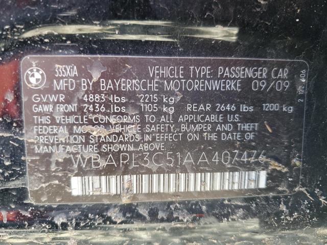 WBAPL3C51AA407476 BMW 335 XI