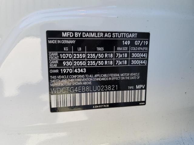 2020 MERCEDES-BENZ GLA 250 - WDCTG4EB8LU023821