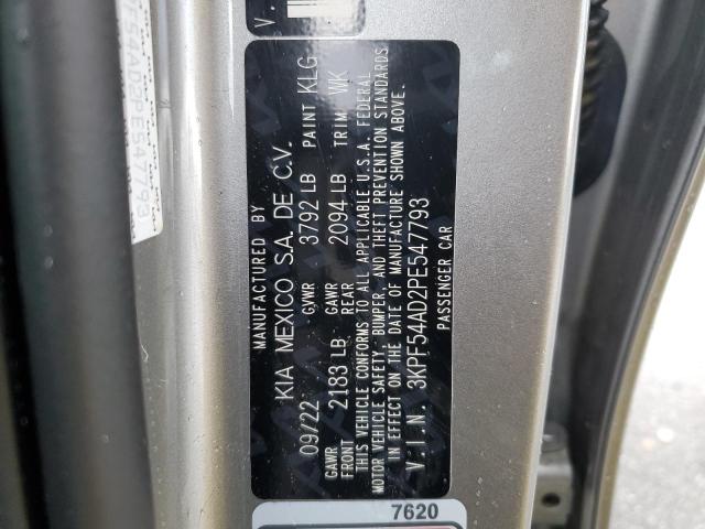 3KPF54AD2PE547793 KIA Forte Gt Line