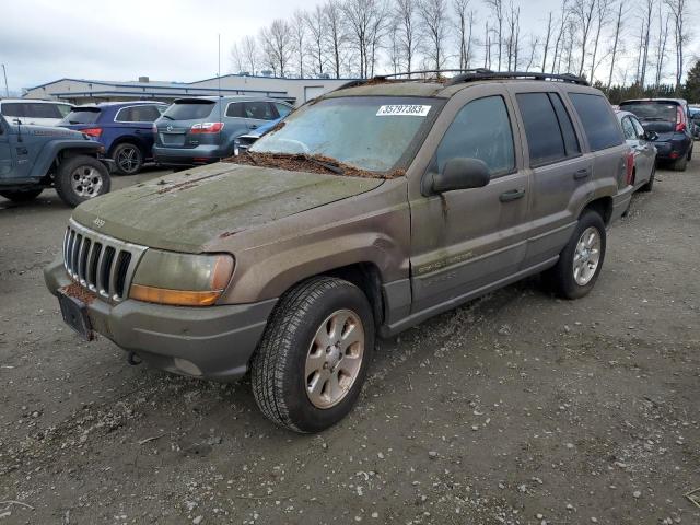 Salvage cars for sale from Copart Arlington, WA: 2001 Jeep Grand Cherokee