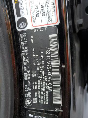 WBXPA93455WD11237 BMW X3 3.0I