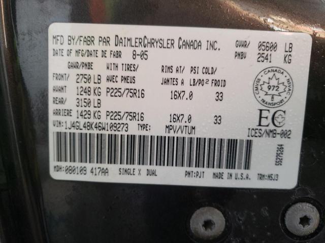 1J4GL48K46W109273 Jeep Liberty Sport