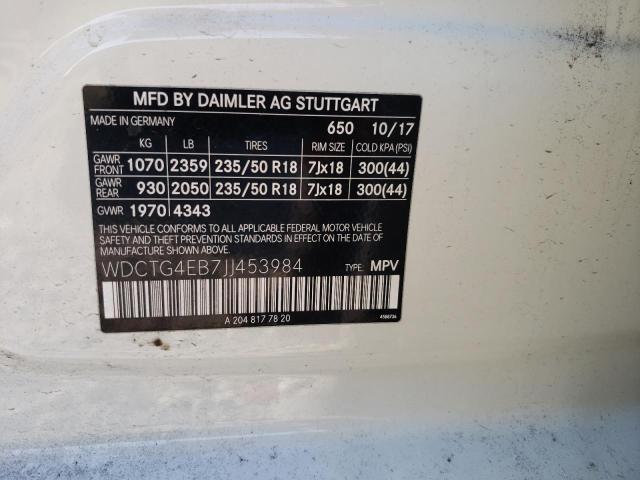 2018 MERCEDES-BENZ GLA 250 - WDCTG4EB7JJ453984