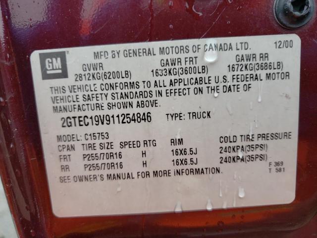 2GTEC19V911254846 GMC New Sierra C1500