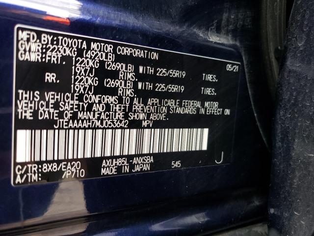 2021 TOYOTA VENZA LIMI JTEAAAAH7MJ053642