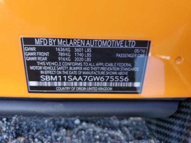 2016 MCLAREN AUTOMOTIVE 675LT - SBM11SAA7GW675556