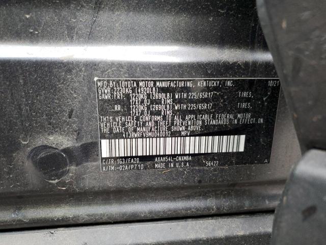 2021 TOYOTA RAV4 XLE - 4T3RWRFV9MU040012