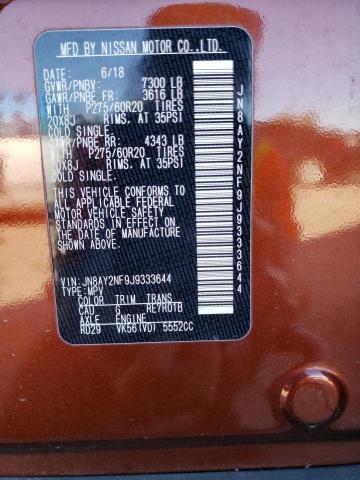 2018 NISSAN ARMADA PLA - JN8AY2NF9J9333644
