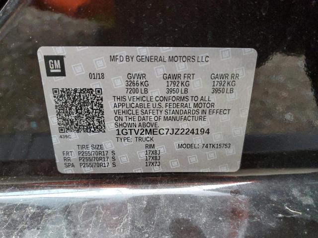 1GTV2MEC7JZ224194 GMC Sierra K1500 Sle