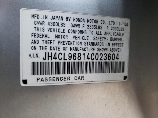 JH4CL96814C023604 Acura TSX