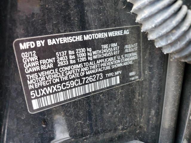 5UXWX5C59CL726273 BMW X3 Xdrive28i